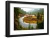 A Salmon River S-Bends Through Central Idaho on a Rainy Autumn Day-Ben Herndon-Framed Photographic Print