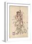 A Samurai Drinking Sake-null-Framed Giclee Print