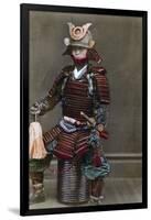 A Samurai in Armour, Japan, 1882-Felice Beato-Framed Giclee Print