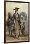 A Samurai Officer and a Servant in a Street-Charles Wirgman-Framed Giclee Print