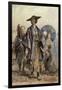 A Samurai Officer and a Servant in a Street-Charles Wirgman-Framed Giclee Print