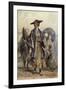 A Samurai Officer and a Servant in a Street-Charles Wirgman-Framed Giclee Print