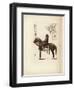 A Samurai Soldier Sitting on His Horse-null-Framed Giclee Print