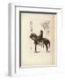 A Samurai Soldier Sitting on His Horse-null-Framed Giclee Print