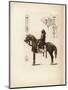 A Samurai Soldier Sitting on His Horse-null-Mounted Giclee Print