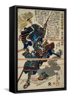 A Samurai-Kuniyoshi Utagawa-Framed Stretched Canvas