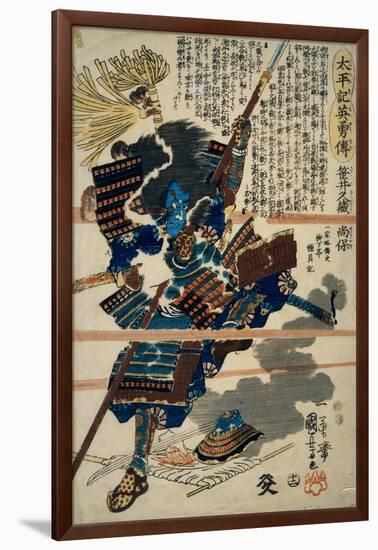 A Samurai-Kuniyoshi Utagawa-Framed Giclee Print