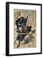 A Samurai-Kuniyoshi Utagawa-Framed Giclee Print