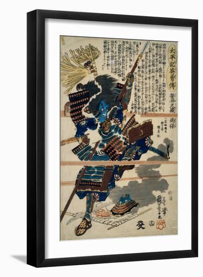 A Samurai-Kuniyoshi Utagawa-Framed Giclee Print