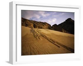 A Sand Avalanche after a Rainstorm in the Sahara Desert, Algeria, North Africa, Africa-Geoff Renner-Framed Photographic Print