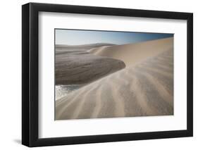 A Sand Dune Near Jericoacoara, Brazil-Alex Saberi-Framed Photographic Print