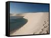 A Sand Dune Near Jericoacoara, Brazil-Alex Saberi-Framed Stretched Canvas