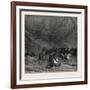 A Sandstorm in the Desert, China-null-Framed Giclee Print