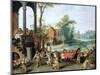 A Satire of the Folly of Tulip Mania-Jan Brueghel the Younger-Mounted Premium Giclee Print