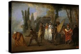 A Satire on Physicians, C1708-Jean-Antoine Watteau-Stretched Canvas