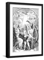 A Satire on the Altar-Piece by Kent in St Clement Danes Church, Westminster, 1725-William Hogarth-Framed Giclee Print