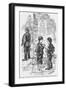 A Satirical Look at the Chances of the Average Police Constable's Ability to Catch a Cold, 1886-Charles Samuel Keene-Framed Giclee Print