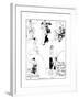 A Satirical Look on Changing Fashions-null-Framed Giclee Print