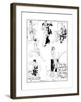 A Satirical Look on Changing Fashions-null-Framed Giclee Print
