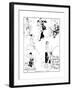 A Satirical Look on Changing Fashions-null-Framed Giclee Print