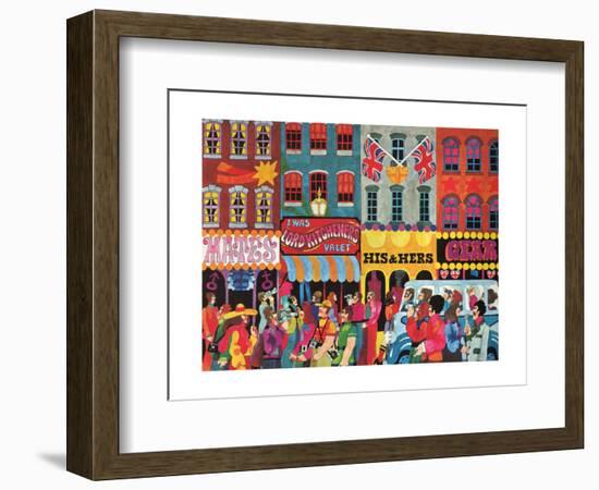 A Saturday Morning 1, from 'Carnaby Street' by Tom Salter, 1970-Malcolm English-Framed Giclee Print