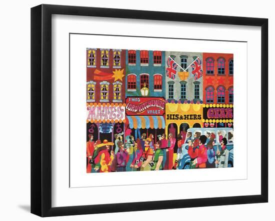 A Saturday Morning 1, from 'Carnaby Street' by Tom Salter, 1970-Malcolm English-Framed Giclee Print