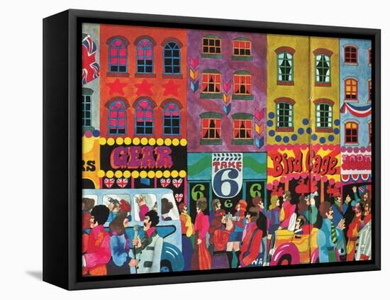 A Saturday Morning 2, from 'Carnaby Street' by Tom Salter, 1970-Malcolm English-Framed Stretched Canvas