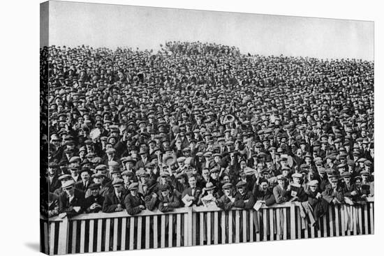 A Saturday Winter Football Crowd, London, 1926-1927-null-Stretched Canvas
