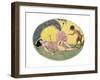 A Satyr and a Young Girl, C.1917-Gerda Marie Frederike Wegener-Framed Giclee Print