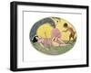 A Satyr and a Young Girl, C.1917-Gerda Marie Frederike Wegener-Framed Giclee Print