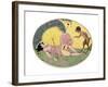 A Satyr and a Young Girl, C.1917-Gerda Marie Frederike Wegener-Framed Giclee Print