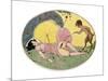 A Satyr and a Young Girl, C.1917-Gerda Marie Frederike Wegener-Mounted Giclee Print