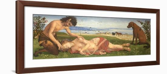 A Satyr Mourning over a Nymph, C. 1495-Piero di Cosimo-Framed Giclee Print