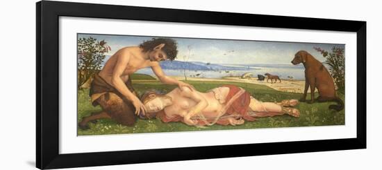 A Satyr Mourning over a Nymph, C. 1495-Piero di Cosimo-Framed Giclee Print