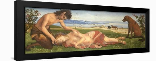 A Satyr Mourning over a Nymph, C. 1495-Piero di Cosimo-Framed Giclee Print