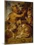 A Satyr Pressing Grapes with a Tiger and Leopard, C.1618-Peter Paul Rubens-Mounted Giclee Print