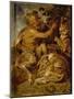 A Satyr Pressing Grapes with a Tiger and Leopard, C.1618-Peter Paul Rubens-Mounted Giclee Print