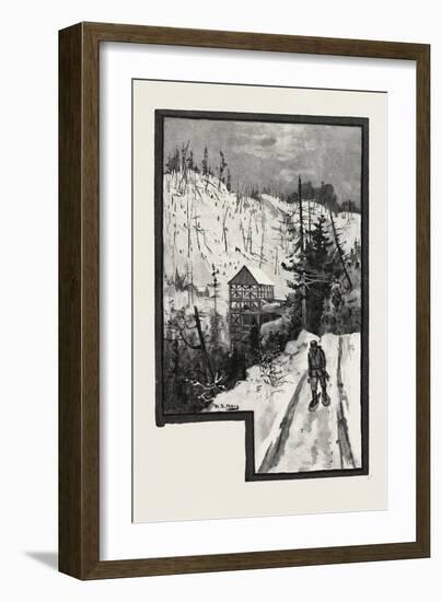 A Sawmill in the Backwoods. Forestry-null-Framed Giclee Print