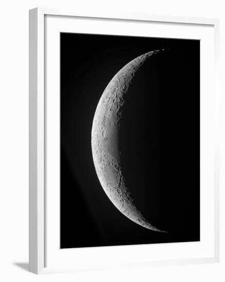 A Saxing Crescent Moon in High Resolution-Stocktrek Images-Framed Photographic Print