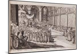 A Scene at the Royal Court of Tsar Alexis Mikhailovich, 1677-Romeyn De Hooghe-Mounted Giclee Print