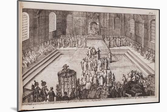 A Scene at the Royal Court of Tsar Alexis Mikhailovich, 1677-Romeyn De Hooghe-Mounted Giclee Print