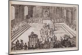 A Scene at the Royal Court of Tsar Alexis Mikhailovich, 1677-Romeyn De Hooghe-Mounted Giclee Print