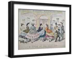 A Scene at the West End, C.1860-null-Framed Giclee Print