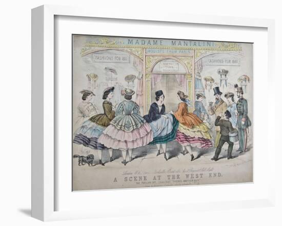 A Scene at the West End, C.1860-null-Framed Giclee Print