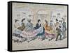 A Scene at the West End, C.1860-null-Framed Stretched Canvas