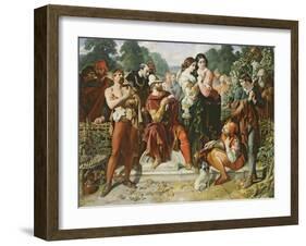 A Scene from 'As You Like It', 1854-Daniel Maclise-Framed Giclee Print