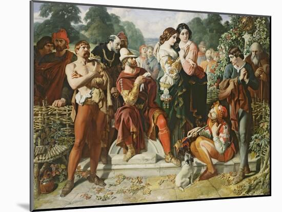 A Scene from 'As You Like It', 1854-Daniel Maclise-Mounted Giclee Print