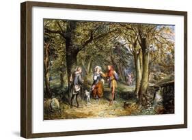 A Scene from 'As You Like It': Rosalind, Celia and Jacques in The Forest of Arden-John Edmund Buckley-Framed Giclee Print