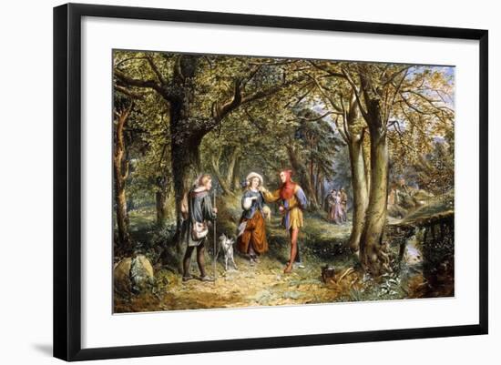 A Scene from 'As You Like It': Rosalind, Celia and Jacques in The Forest of Arden-John Edmund Buckley-Framed Giclee Print