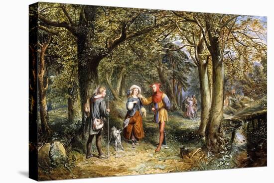 A Scene from 'As You Like It': Rosalind, Celia and Jacques in The Forest of Arden-John Edmund Buckley-Stretched Canvas